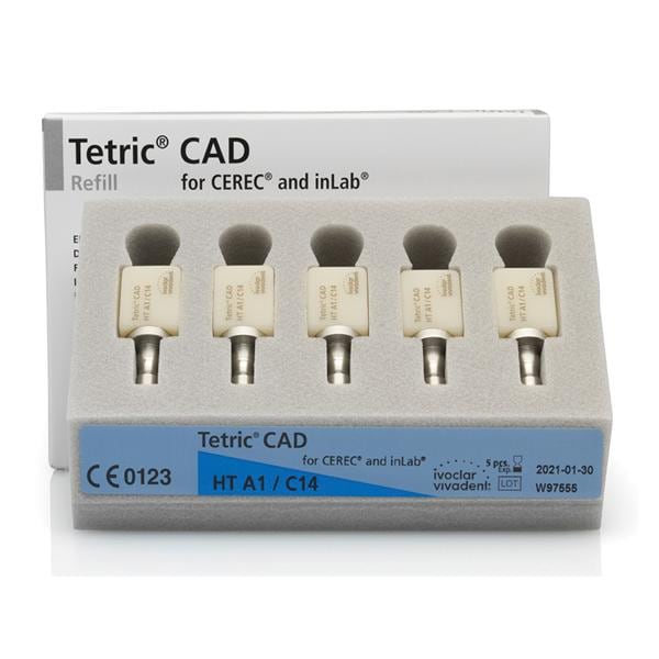 Tetric CAD HT Milling Blocks C14 A1 For CEREC 5/Pk