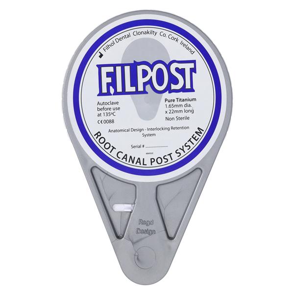 Filpost Posts Titanium Standard Package 22 mm 1.65 mm Black Ea