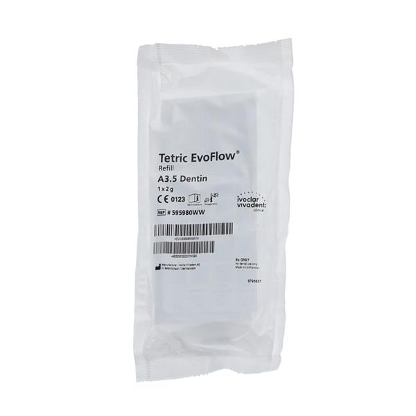 Tetric EvoFlow Flowable Composite A3.5 Dentin Syringe Refill 2gm/Ea