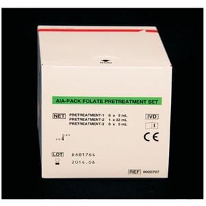 AIA-Pack Folate Pretreatment PR-1-6 Vials/PR-2-1x32/PR-3-6x5mL f/ Anlyz Set Ea