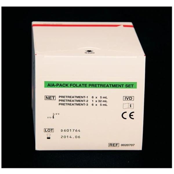 AIA-Pack Folate Pretreatment PR-1-6 Vials/PR-2-1x32/PR-3-6x5mL f/ Anlyz Set Ea