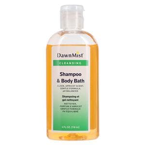 DawnMist Cleansing Shampoo/Wash 4oz Fresh Apricot Scent Ea, 96 EA/CA