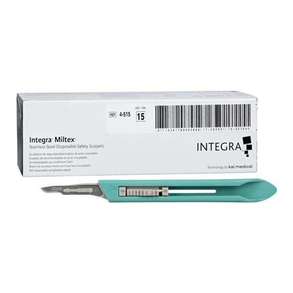 Disposable Safety Scalpel #15 Steel Sterile