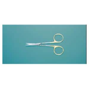 Plastic Surgery Scissors Curved 4-1/2" Tungsten Carbide Sterile Disposable Ea