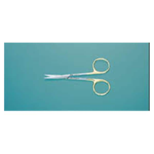 Plastic Surgery Scissors Curved 4-1/2" Tungsten Carbide Sterile Disposable Ea