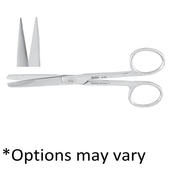 Operating Scissors Straight Stainless Steel Autoclavable Reusable Ea