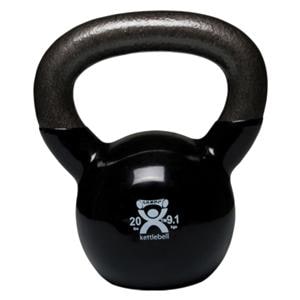 CanDo Weight Kettlebell 20lb Vinyl Black