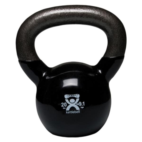 CanDo Weight Kettlebell 20lb Vinyl Black