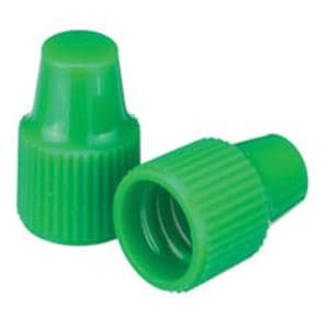 Wheaton Dropper Tip Cap Polypropylene Green 100/Ca