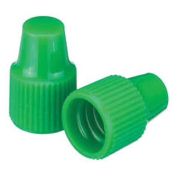 Wheaton Dropper Tip Cap Polypropylene Green 100/Ca