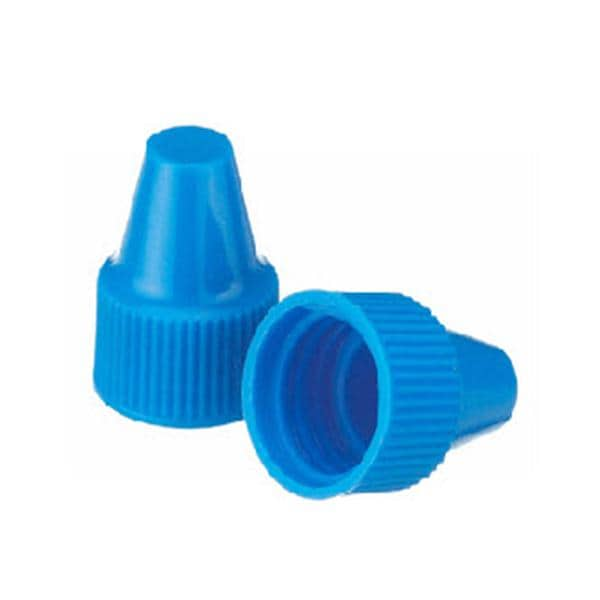 Wheaton Dropper Tip Cap Polypropylene Blue 100/Ca