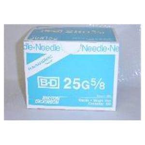 PrecisionGlide Hypodermic Needle 25gx5/8" Blue Cnvntnl Low Dead Space 100/Bx, 10 BX/CA