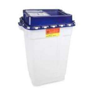 Recykleen Sharps Container 19gal Blue/White 14-3/4x20x26-1/4" Ld Plstc 5/Ca