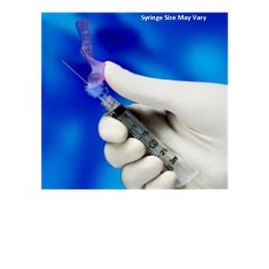 Eclipse Hypodermic Syringe/Needle 25gx5/8" 3cc Blue Safety Low Dead Space 50/Bx, 6 BX/CA