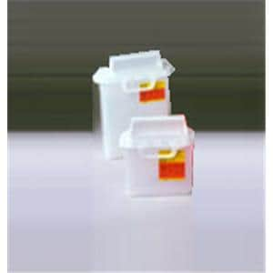 Sharps Container 2g Rd 12.45x1.72x6" Hrzntl Counterbalanced Dr Ld Plstc 2gal/Ea