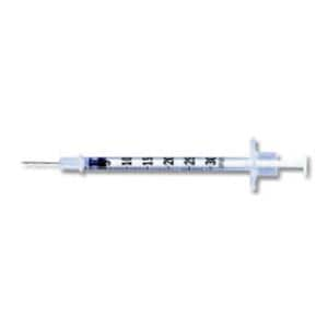 Ultra-Fine Insulin Syringe/Needle Combo 31gx8mm 3/10cc Conventional LDS 100/Bx