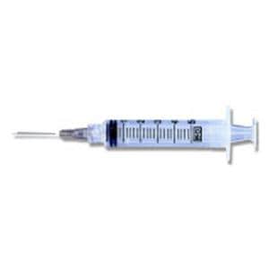 Hypodermic Syringe/Needle 21gx1" 5cc Green Conventional Low Dead Space 100/Bx, 4 BX/CA