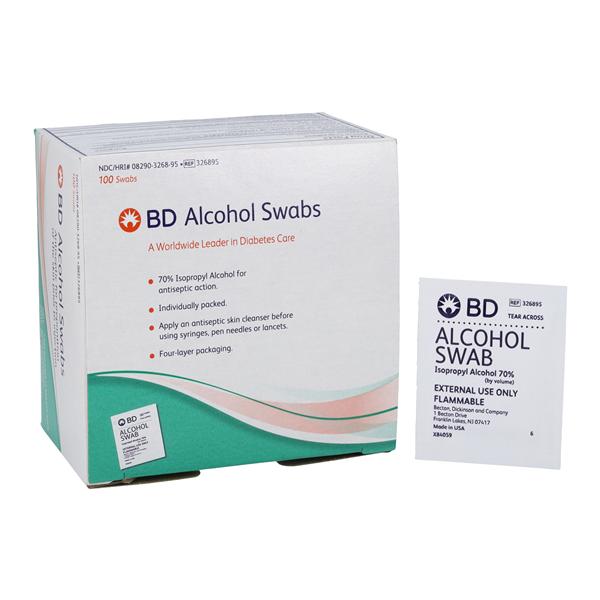 Prep Swab Isopropyl Alcohol, 12 PK/CA
