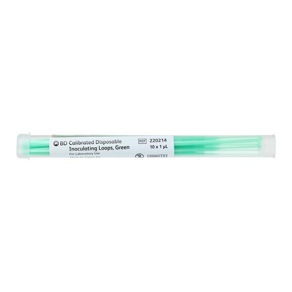 Difco Flexible Inoculation Loop Light Green 25x10/Bx