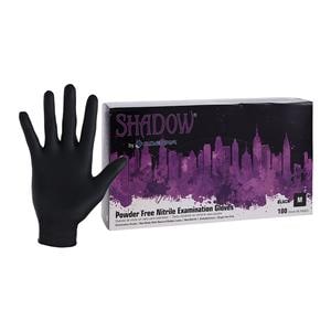 Shadow Nitrile Exam Gloves Medium Black Non-Sterile