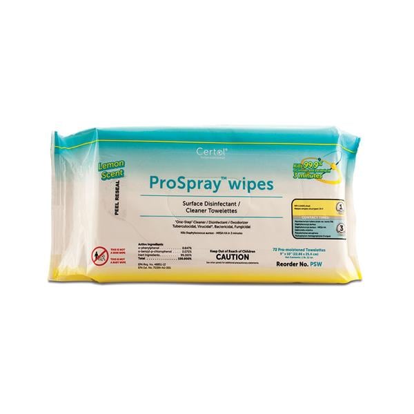 Prospray Disinfectant Wipes 72/Pk