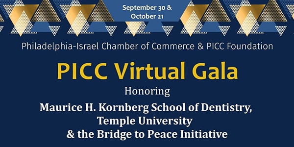 Philadelphia-Israel Chamber of Commerce and PICC Foundation Virtual Gala Series, Featuring Stanley Bergman and David Kochman