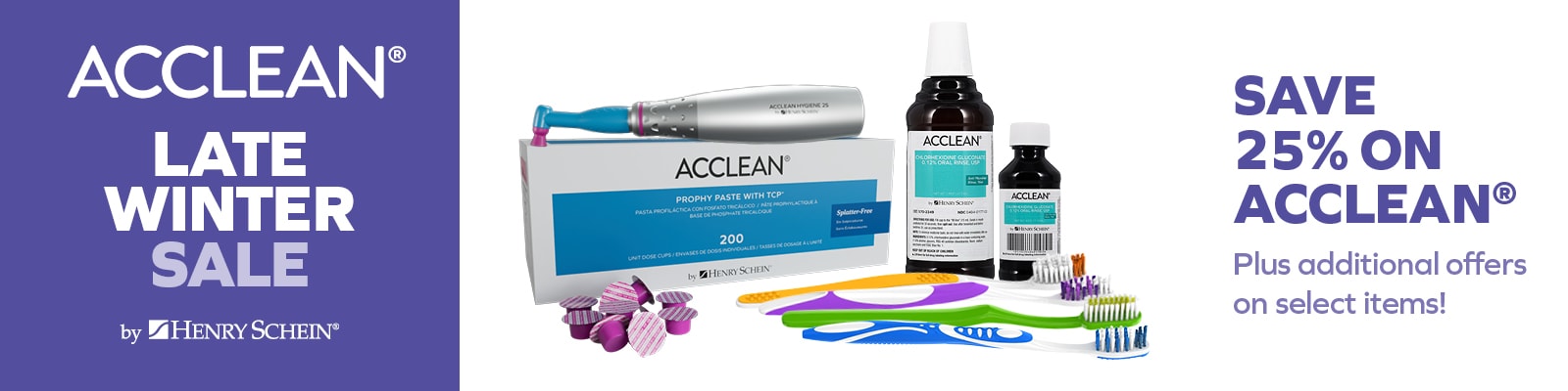 Save 25% on Top Selling Products from ACCLEAN!
