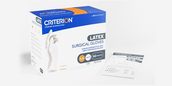 Criterion Latex Surgical Gloves 8 Extended White, 4 BX/CA