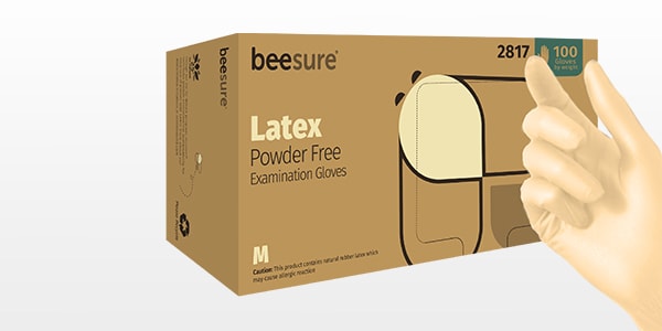 BeeSure Latex Powder Free Exam Gloves - Henry Schein Medical