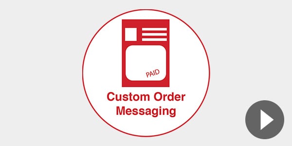 Custom Order Messaging