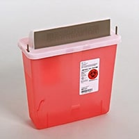 In-Room Mailbox Lid Sharps Containers