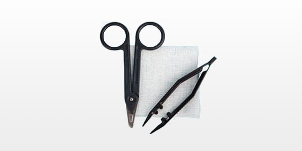 Suture Removal Kit with Plastic Handheld Instruments