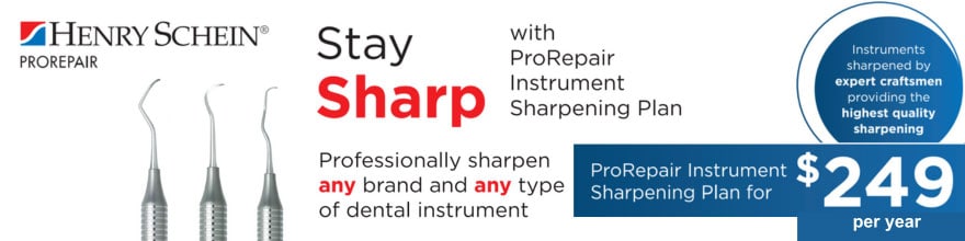 Mantenga sus instrumentos odontológicos afilados con el plan de afilado de instrumentos ProRepair