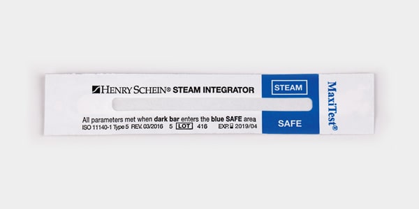 Integrador de esterilización de vapor Maxitest