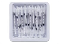 Becton Dickinson - SafetyGlide™ Allergy Syringe Trays with Permanently Attached Needles